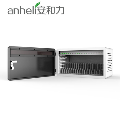 کوچکترین تبلت های USB کابینت شارژ 18 اسلات با چراغ ال ای دی