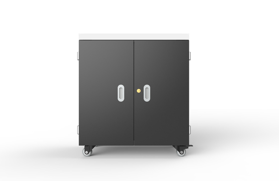 ماشین شارژ تبلت مدل USB Smart Charging Cart با چرخ