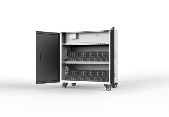 ماشین شارژ تبلت مدل USB Smart Charging Cart با چرخ