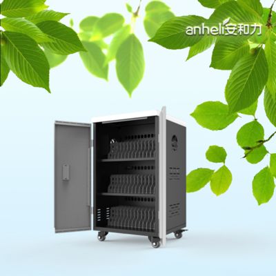 تبلت‌ها، آی‌پدها، پریزهای برق AC، کابینت نگهداری تبلت، کابینت شارژ مستقیم