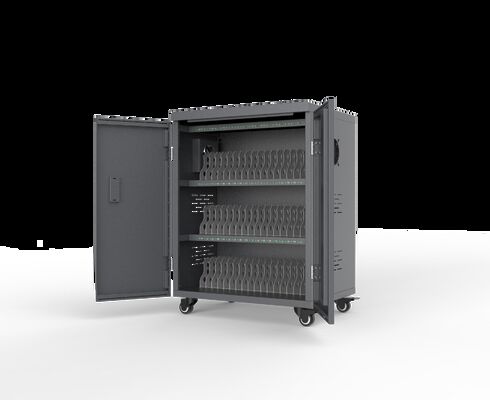 54 Ports Smart Charging Trolley with 8S Security Protection System and Cooling Fans