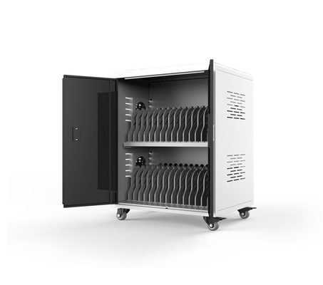 چرخ دستی کابینت شارژ لپ تاپ مهندسی پلاستیک ABS AC 100 ولت برای مدارس