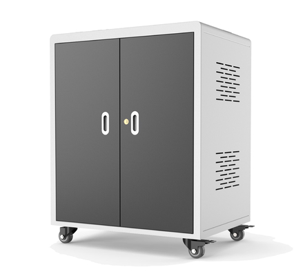 AC Power Ipad Chromebook Cart Charging 30 Bay with Cooling Fans